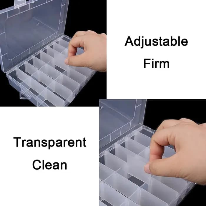 2 ensembles de boîtes de rangement transparentes : une boîte