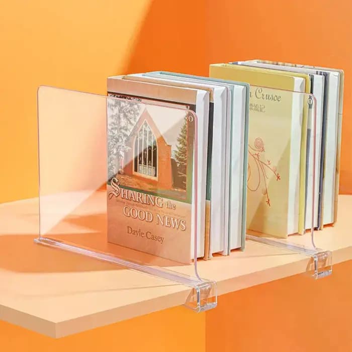 Diviseurs d'étagère en acrylique pour organisateurs de placards avec étagères en bois