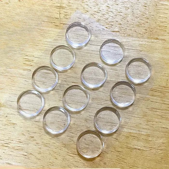 Coussinet de porte d'armoire à 12 particules anti-collision réutilisables, joint transparent, tampon