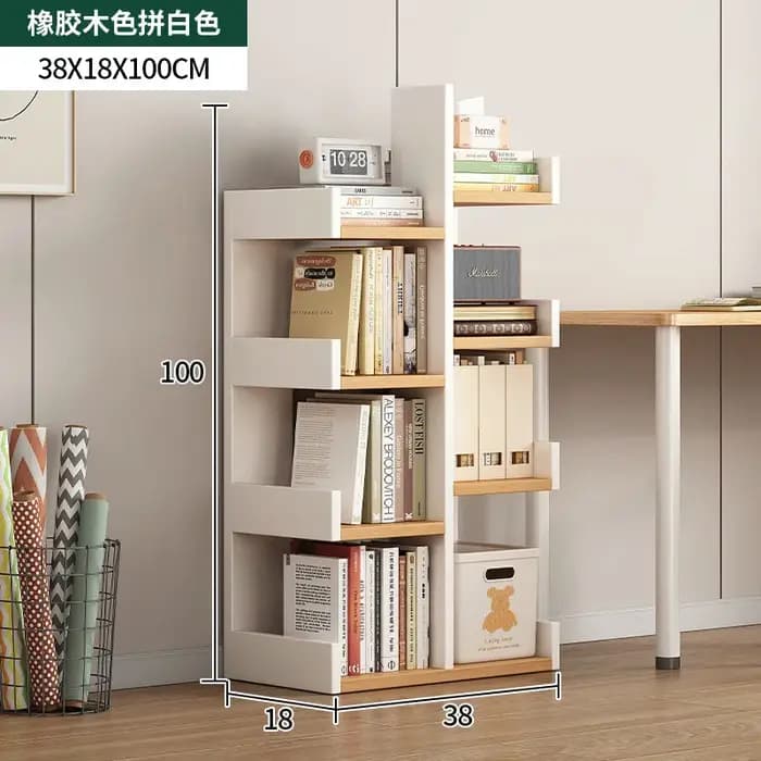 Bibliothèque multifonctionnelle du sol au mur, étagère pour livres d'images, salon, présentoir de ra