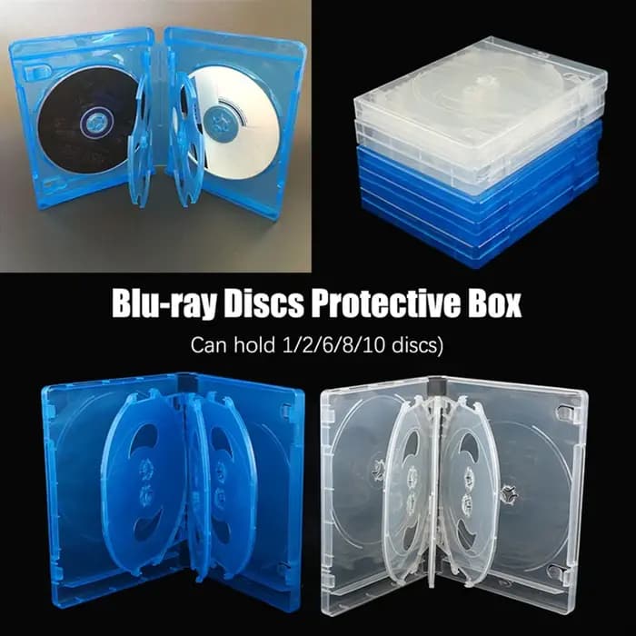 Boîte de rangement pour CD en plastique double face