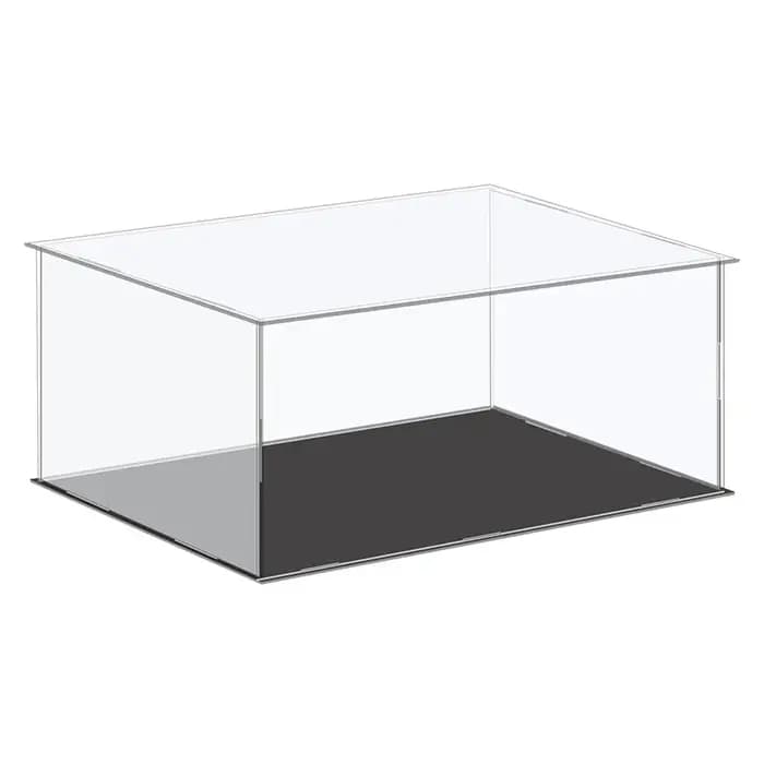 Présentoir en acrylique Transparent, boîte de rangement en plastique, Cube à assembler, vitrine anti