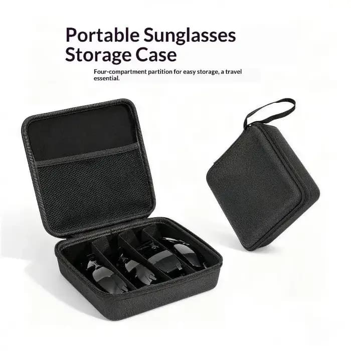 Organisateur de rangement pour lunettes de soleil avec 4