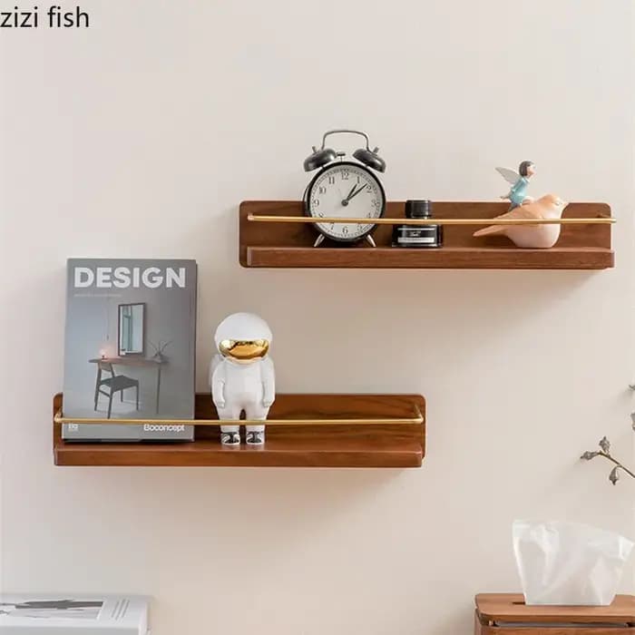 Porte-serviettes mural en bois