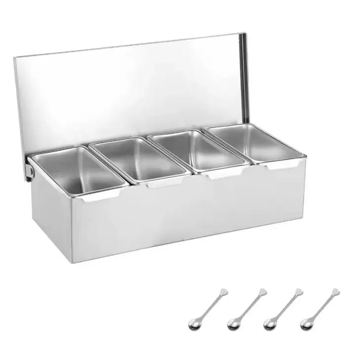 Boîte de rangement créative pour épices avec couvercle