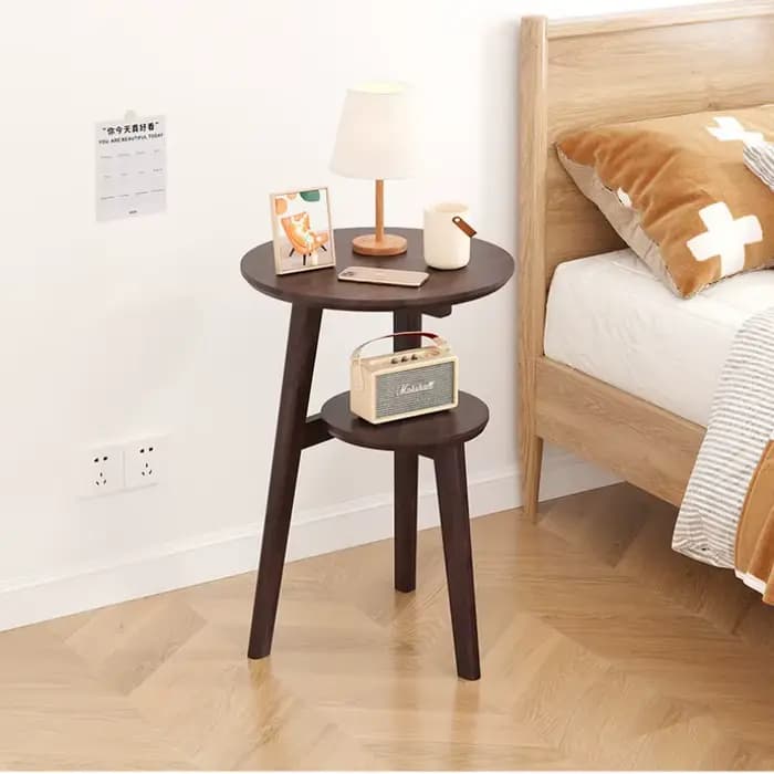 Armoires de chevet modernes Table basse Table d'appoint en bois massif salon mobile petite Table bas