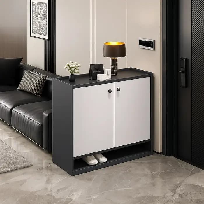 Petite porte d'armoire à chaussures étroite 2025, nouvelle armoire de rangement d'entrée intégrée co