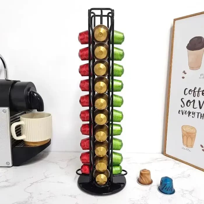 40 dosettes de café en or Nespresso porte-dosette