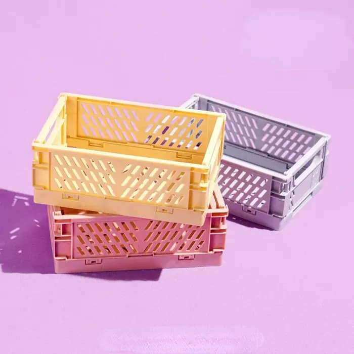 Caisse de rangement pliable en plastique