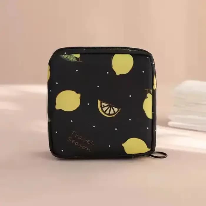 Sac de Rangement pour Serviettes Hygiéniques et Tampons pour Femme, Portable, Étanche, à Motif de De