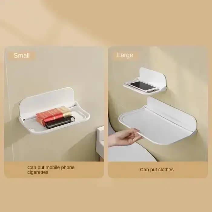 Étagère murale pliable sans poinçon