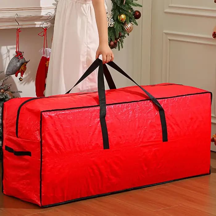 Sac de rangement pour sapin de Noël avec poignées renforcées et double fermeture éclair