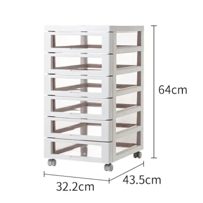 Organisateur de tiroir de rangement de chariot, boîte de rangement en plastique multifonctionnelle,