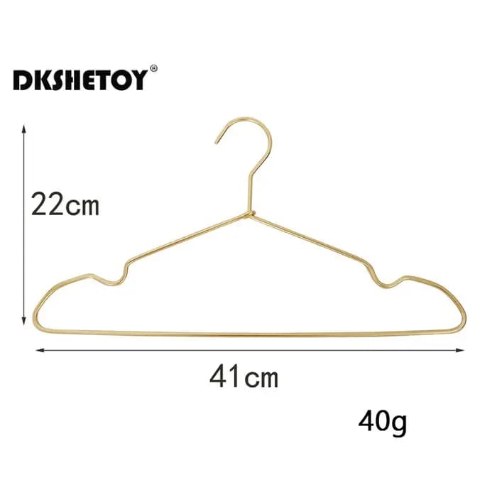Cintres en métal délicat, argent, or, léger et robuste, pour suspendre des chemises, des T-Shirts et