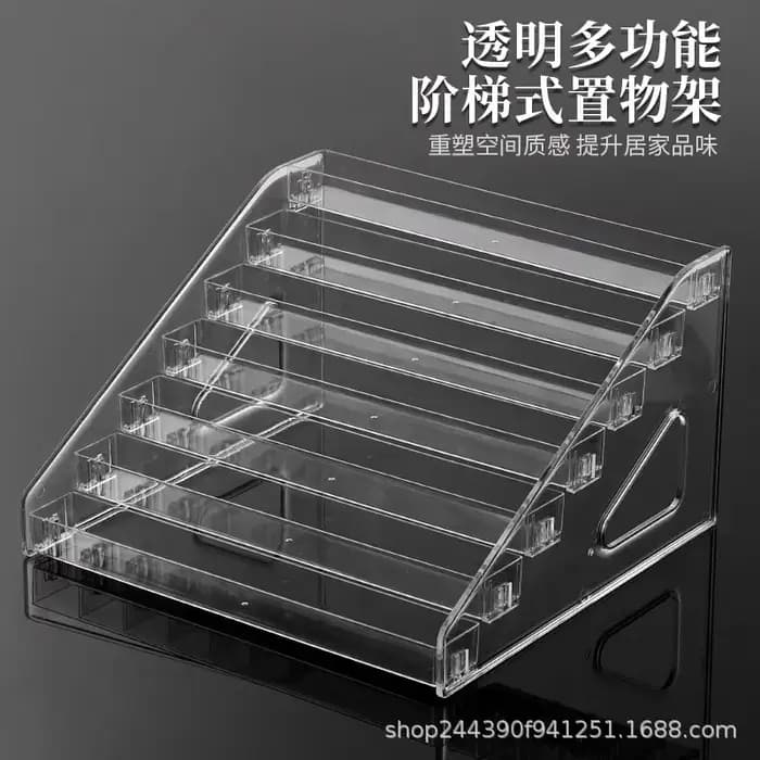 Échelle transparente, petit étagère d'ornement