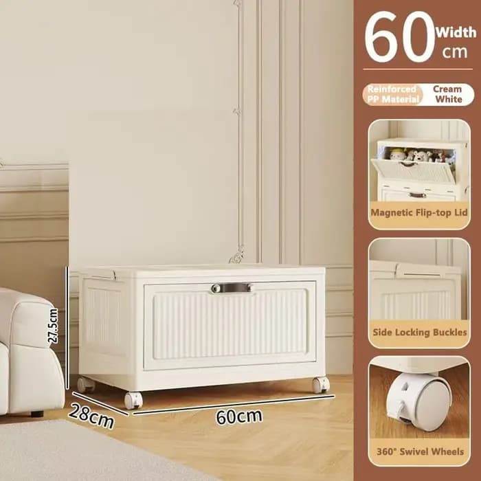Armoire de rangement pliable à espace rabattable