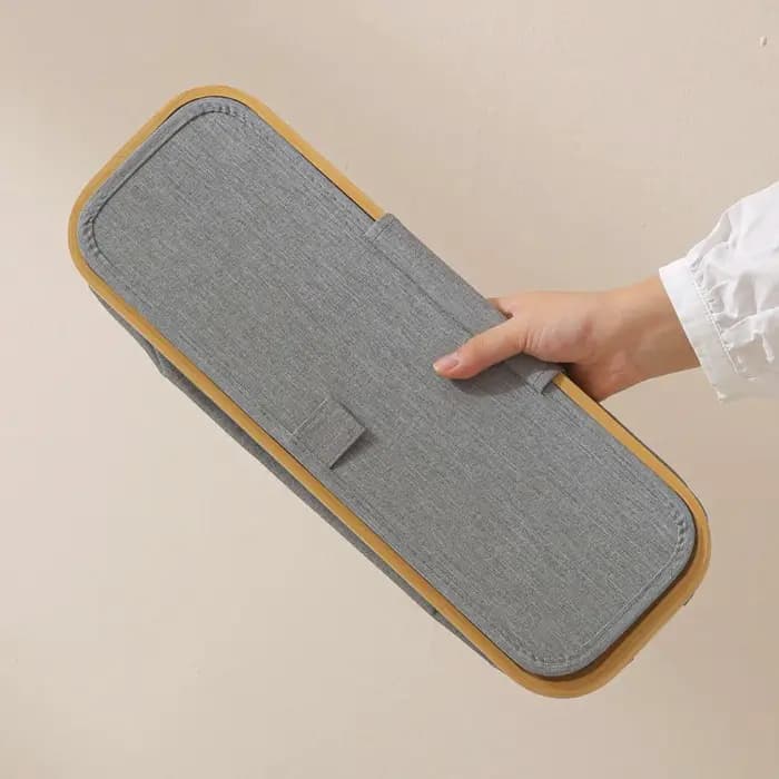 Panier de rangement pour papier toilette avec fenêtre transparente et couvercle