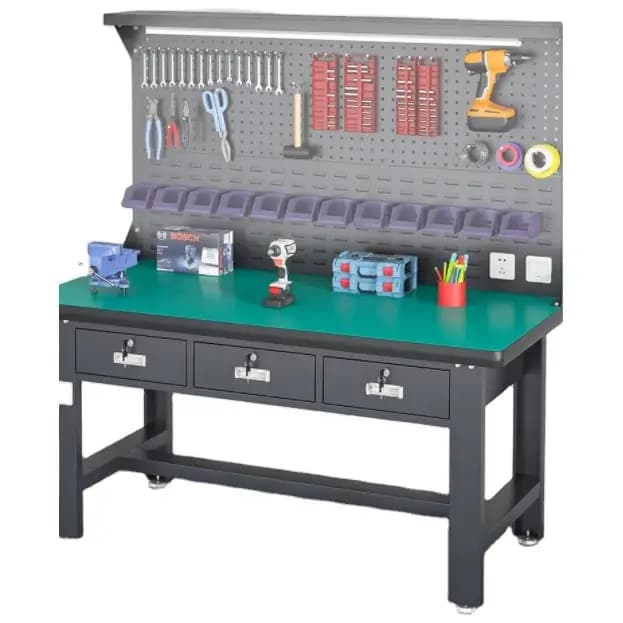 Établi en acier et armoire à outils personnalisable laboratoire Garage stockage atelier tiroir en métal coffre boîte OEM pris en charge