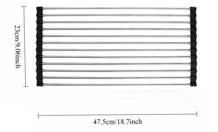 Égouttoir à vaisselle en fer avec panier de drainage et bec verseur, pour rangement d'ustensiles de