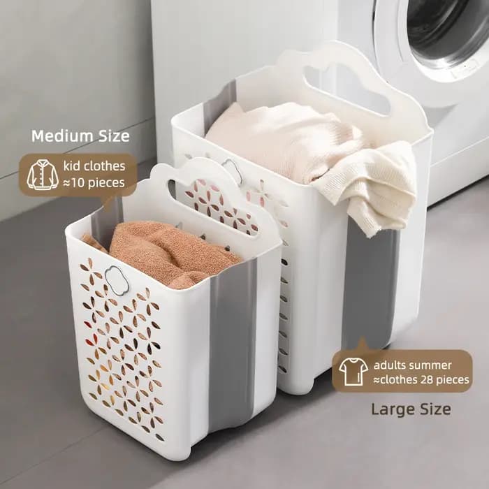 Panier à linge pliant pour salle de bain, panier de rangement mural pour vêtements sales, sac à ling