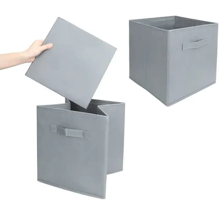 Boîte de rangement pliable pour tiroir d'art en tissu