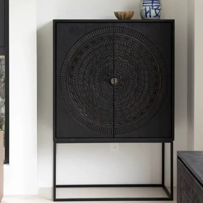 Armoires de salon modernes simples, Style tendance italien minimaliste, vitrine de rangement, meuble