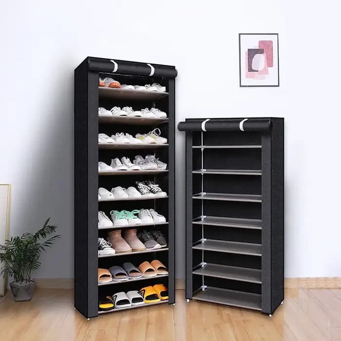 Armoire à chaussures non tissée minimaliste multicouche