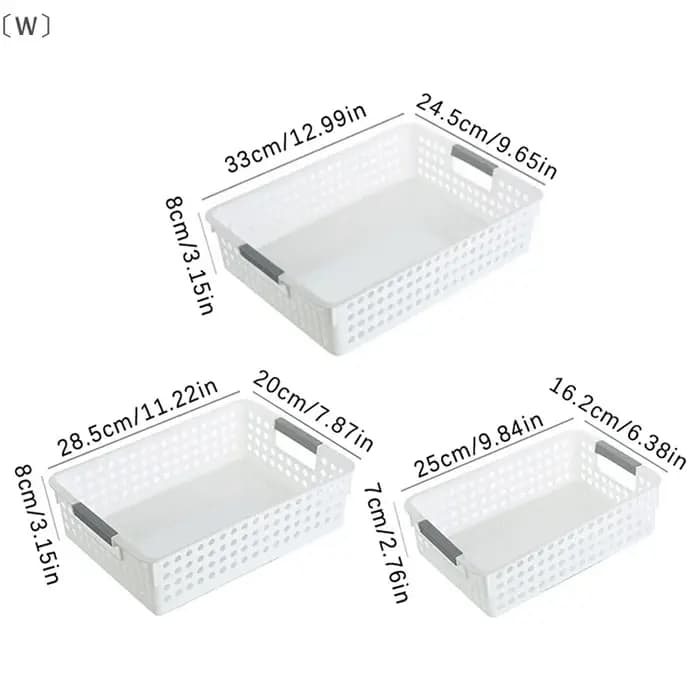 、1alwaHome Panier de rangement creux pour jouets et cosmétiques divers
