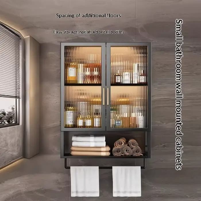 Étagères de salle de bain sans perçage, armoire de rangement murale pour salle de bain, étagère suspendue auto-adhésive, gain de place, douche antirouille