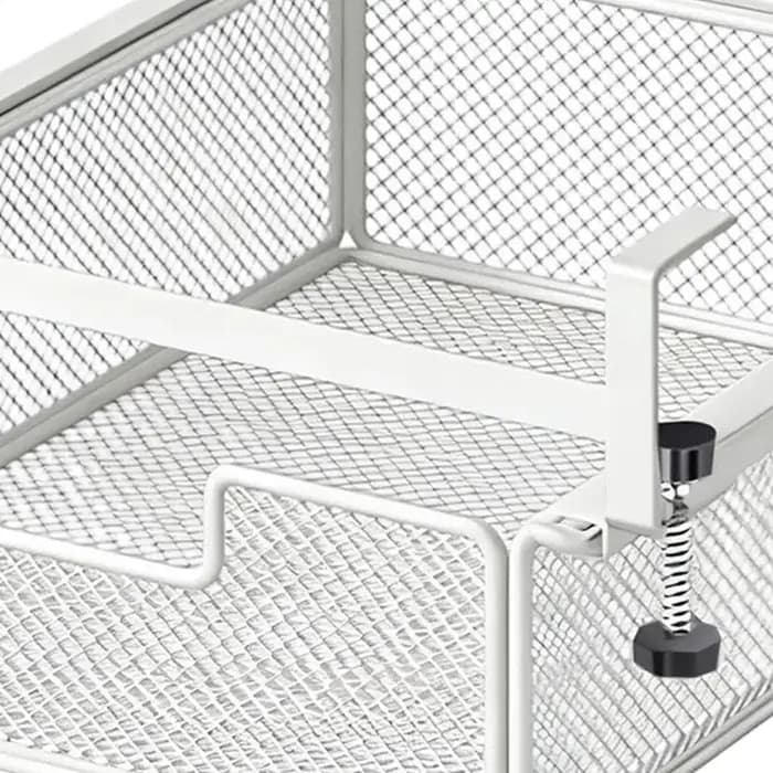 Tiroir sous le bureau avec barre, boîte de rangement invisible sous le bureau, outil de transformation de poste de travail, étagère latérale pour bureau d'étudiant 