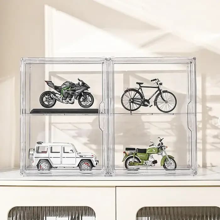 Boîte d'affichage transparente pour les doigts