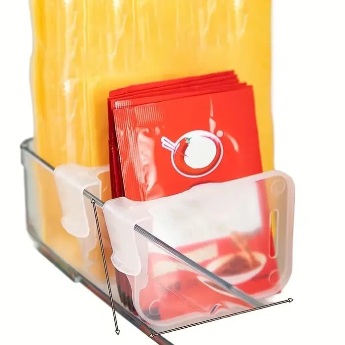 Organisateur de réfrigérateur transparent et robuste