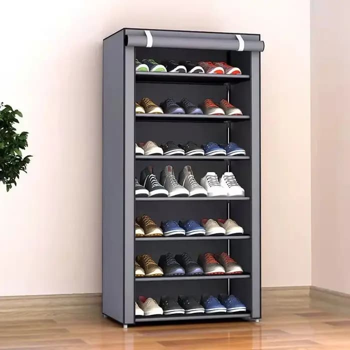 Armoire à chaussures non tissée minimaliste multicouche
