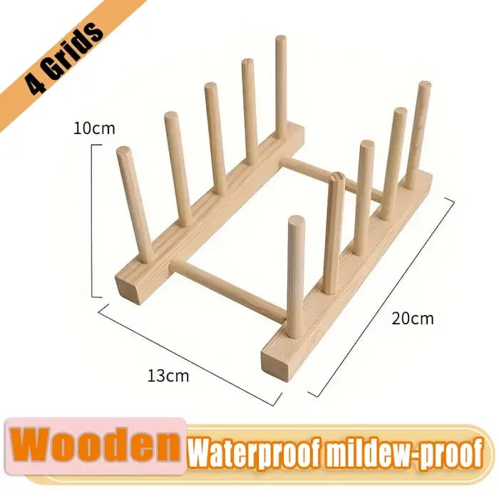 Égouttoir en bois pour cuisine