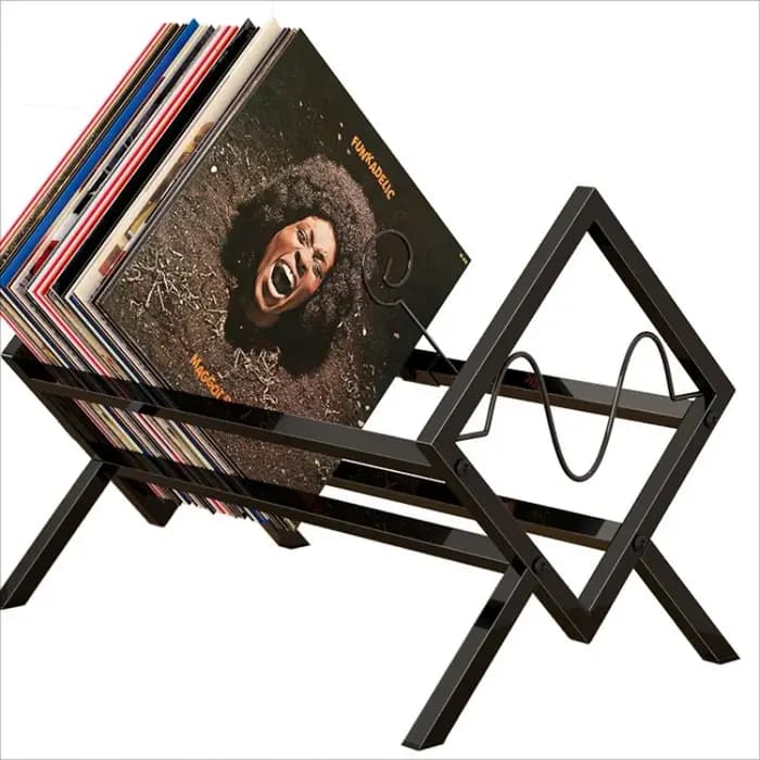 Porte-disques en vinyle pour livres de bureau