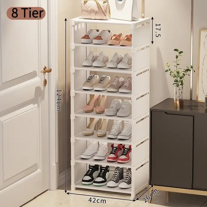 Organisateur de rangement pour chaussures multicouche à 8 niveaux