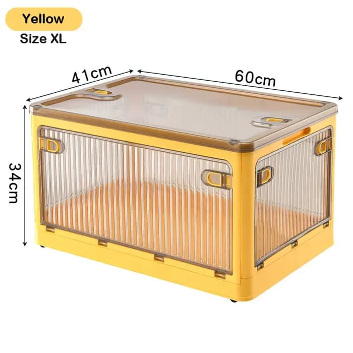 Boîtes de rangement pliantes en plastique Transparent