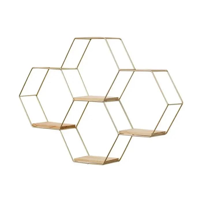 Étagères Murales Flottantes Hexagonales T1
