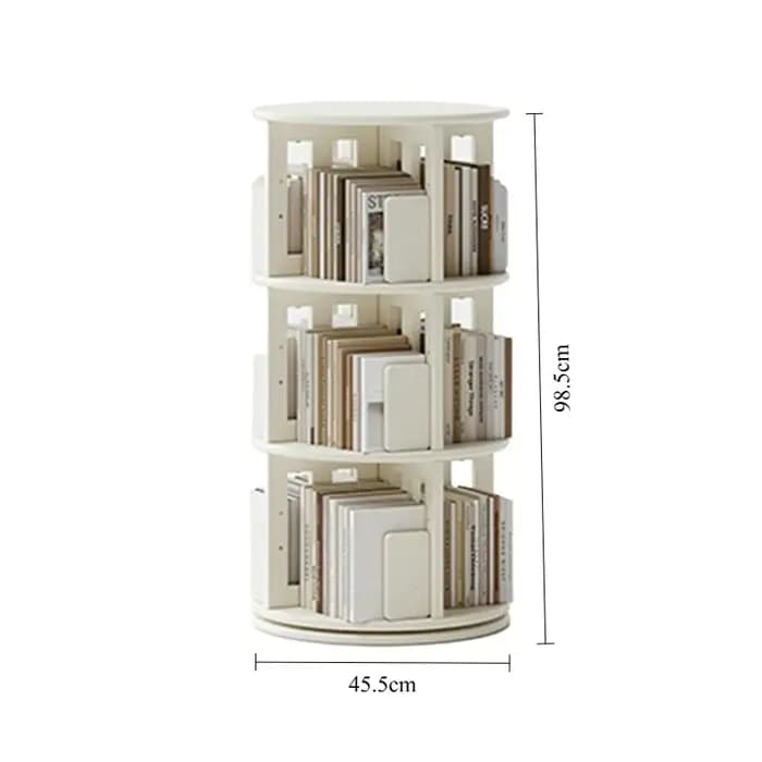 Bibliothèque rotative en bois multifonction, étagères d'assemblage pour salon, étagère d'angle esthé
