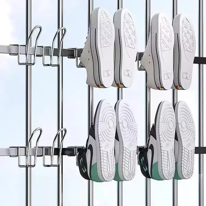Présentoir innovant pour chaussures et étendoir en acier inoxydable