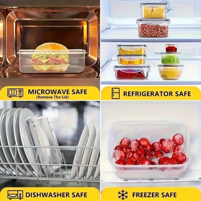 8 boîtes de conservation alimentaire hermétiques
