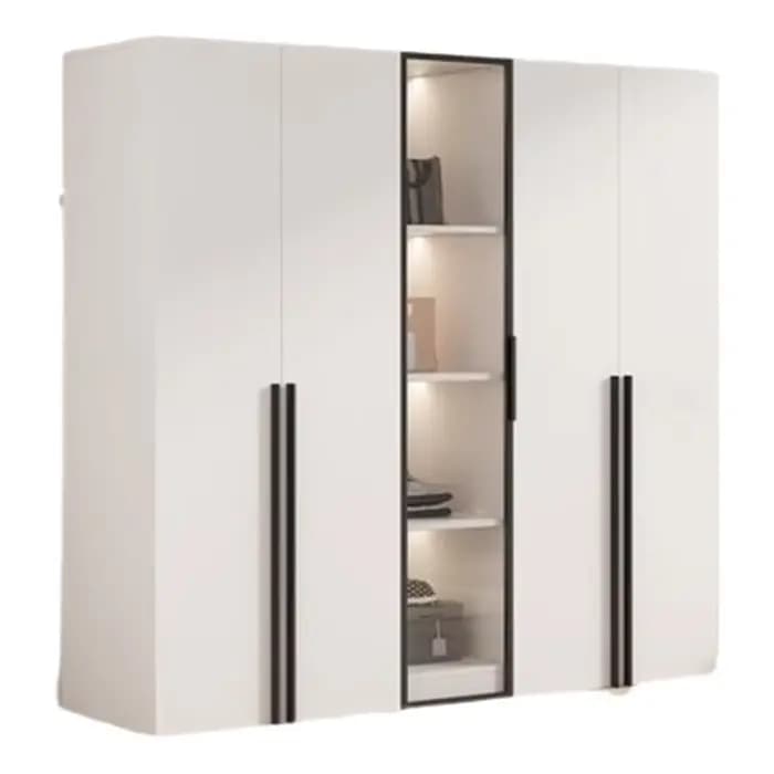 Armoire de rangement moderne en bois massif