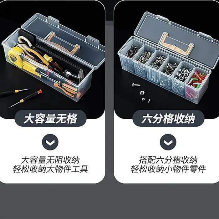 Boîte de rangement pour outils et pièces de quincaillerie domestique