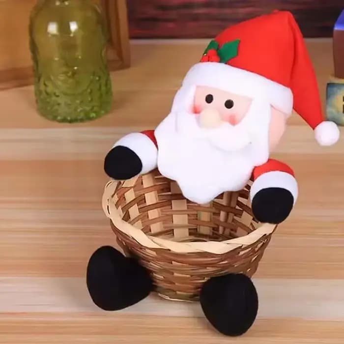 Panier de rangement pour bonbons de Noël