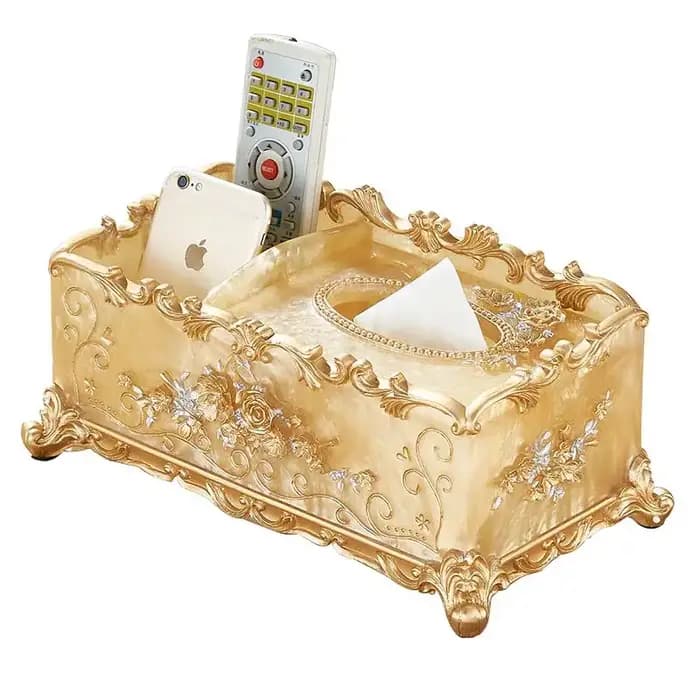 Boîte de rangement de luxe en résine de style européen