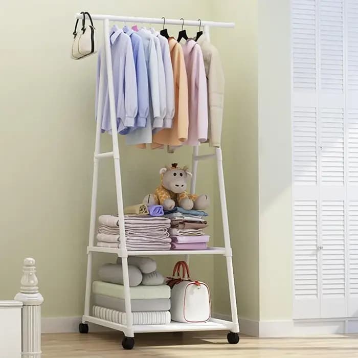Porte-vêtements monté au sol