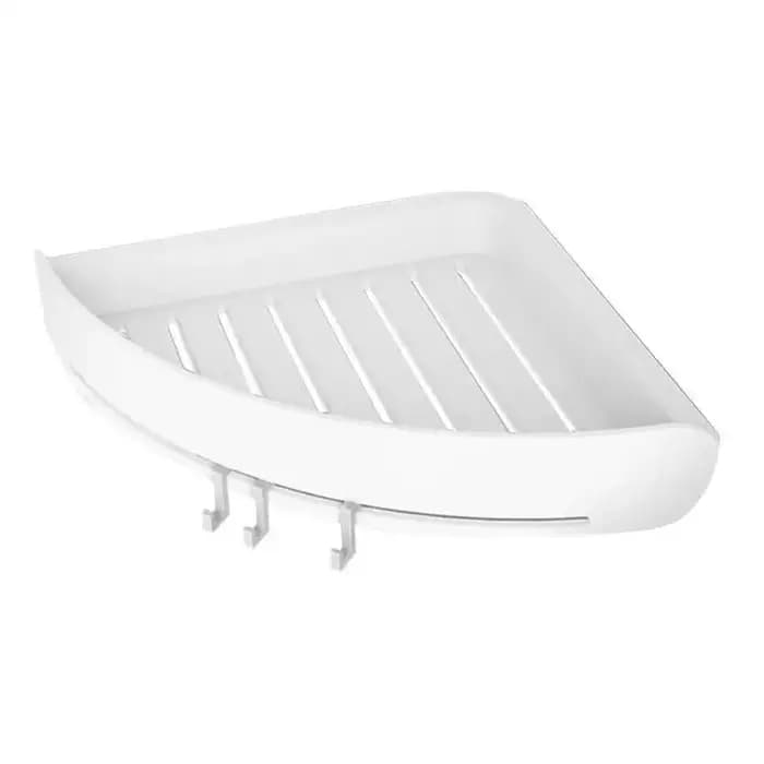 Étagère d'angle triangulaire T1 pour douche et shampoing