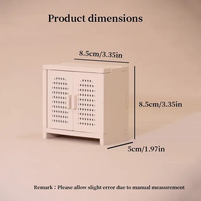 Meubles miniatures simulés 1:12, armoire de rangement en bois, 3 couleurs disponibles, convient pour la décoration de maisons miniatures.