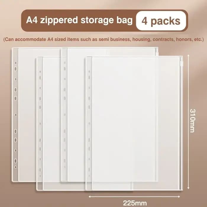 Classeur de rangement pratique en PP A4/A5/B5