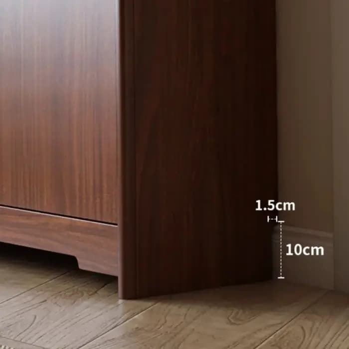 Meuble à chaussures d'angle de luxe en bois
